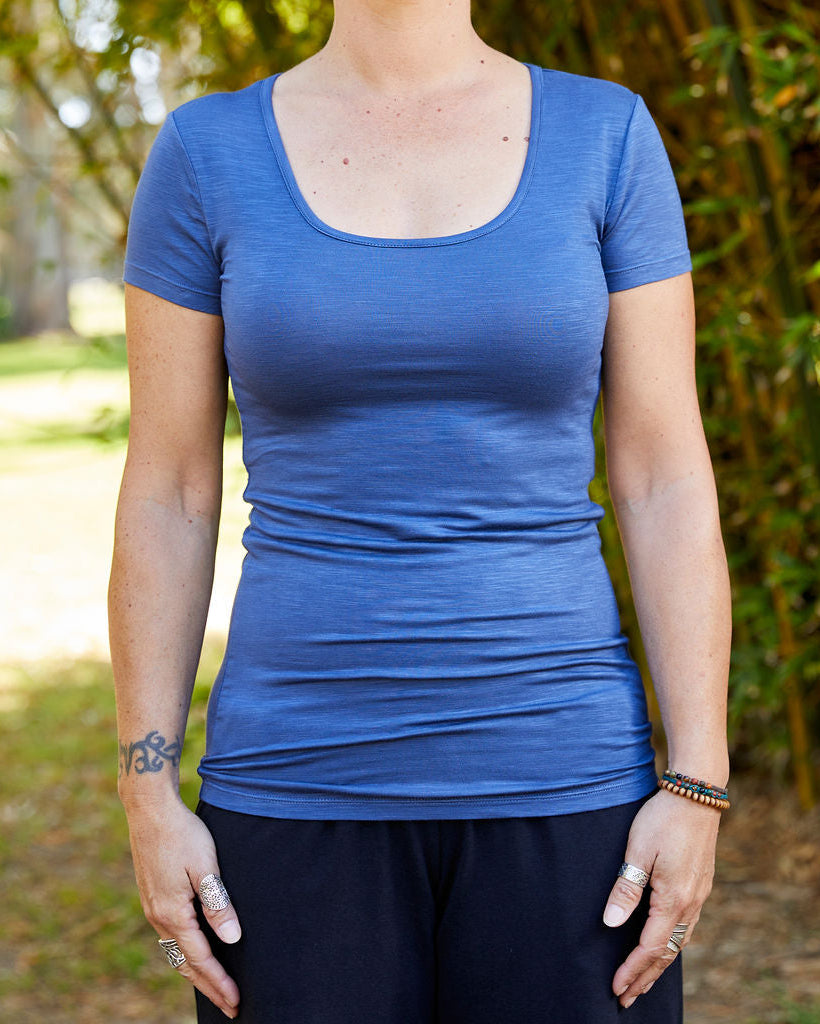 Bamboo Cap Sleeve Tee