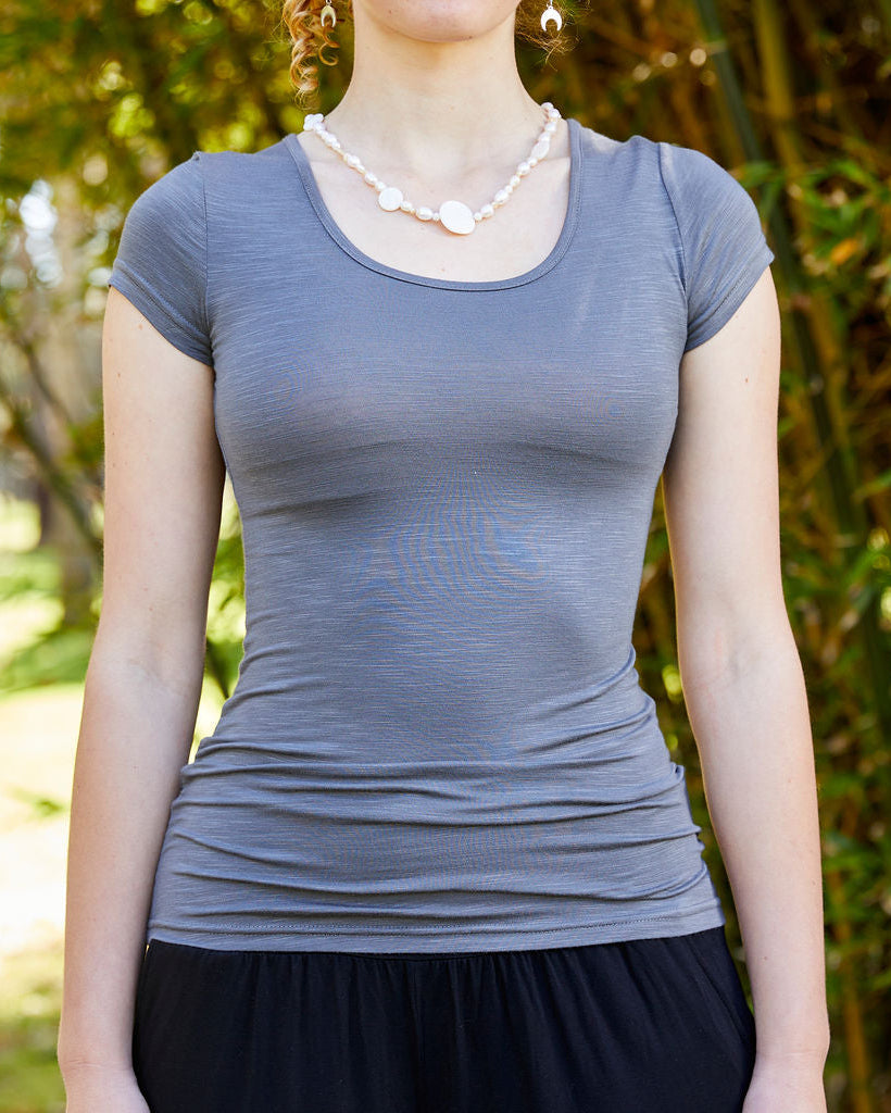 Bamboo Cap Sleeve Tee